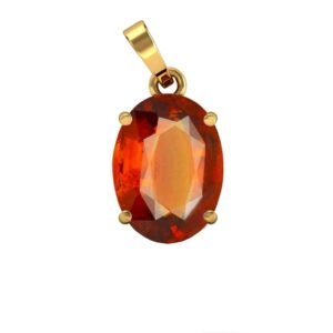 Hessonite Garnet Pendant
