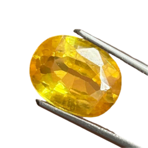 Natural Certified Pukhraj Stone Original Yellow Sapphire Gemstone Kanakapushyaragam 2.25 Ct to 15.25 Ct