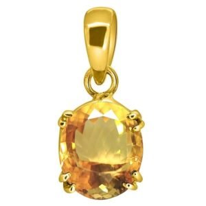 Panchadhatu Citrine Pendant  Stone Original Certified  Sunela Gemstone 2.25 Ct to 12.25 Ct