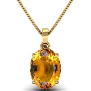 Citrine Pendant Panchadhatu Stone Original Certified  Sunela Gemstone 2.25 Ct to 12.25 Ct