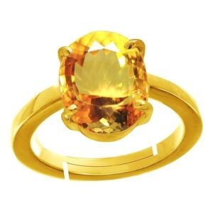 Panchadhatu Citrine Ring Stone Original Certified Sunela Gemstone 2.25 Ct to 12.25 Ct