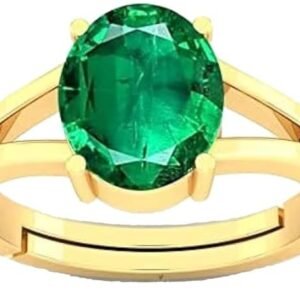 Panchdhatu Natural Emerald Ring Stone Original Certified Panna Ring Gemstone 2.25 Ct to 12.25 Ct