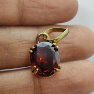 Panchdhatu Hessonite Garnet Pendant Stone Original Certified Gomed Gemstone 2.25 Ct to 12.25 Ct