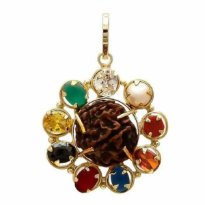 Panchadhatu Natural Certified Navratna Pendant Round for Unisex 2 MM to 5 MM Size