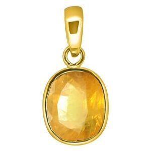 Panchadhatu Citrine Pendant Stone Original Certified Sunela Gemstone 2.25 Ct to 12.25 Ct