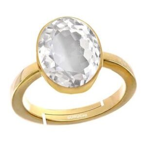 White Topaz Ring Stone Original Certified Success Rings 2.25 Ct to 12.25 Ct  Adjustable